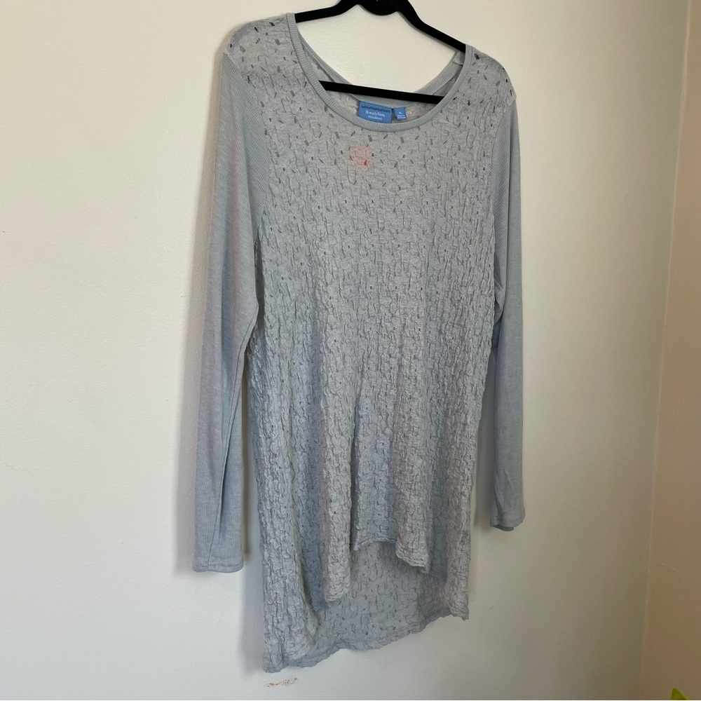Simply Vera | Gray Long Sleeve Top | Size XL - Picture 2 of 12